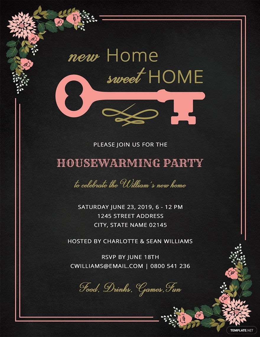 christian housewarming invitation template