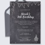 Chalkboard Invitation Template In PSD Illustrator Download