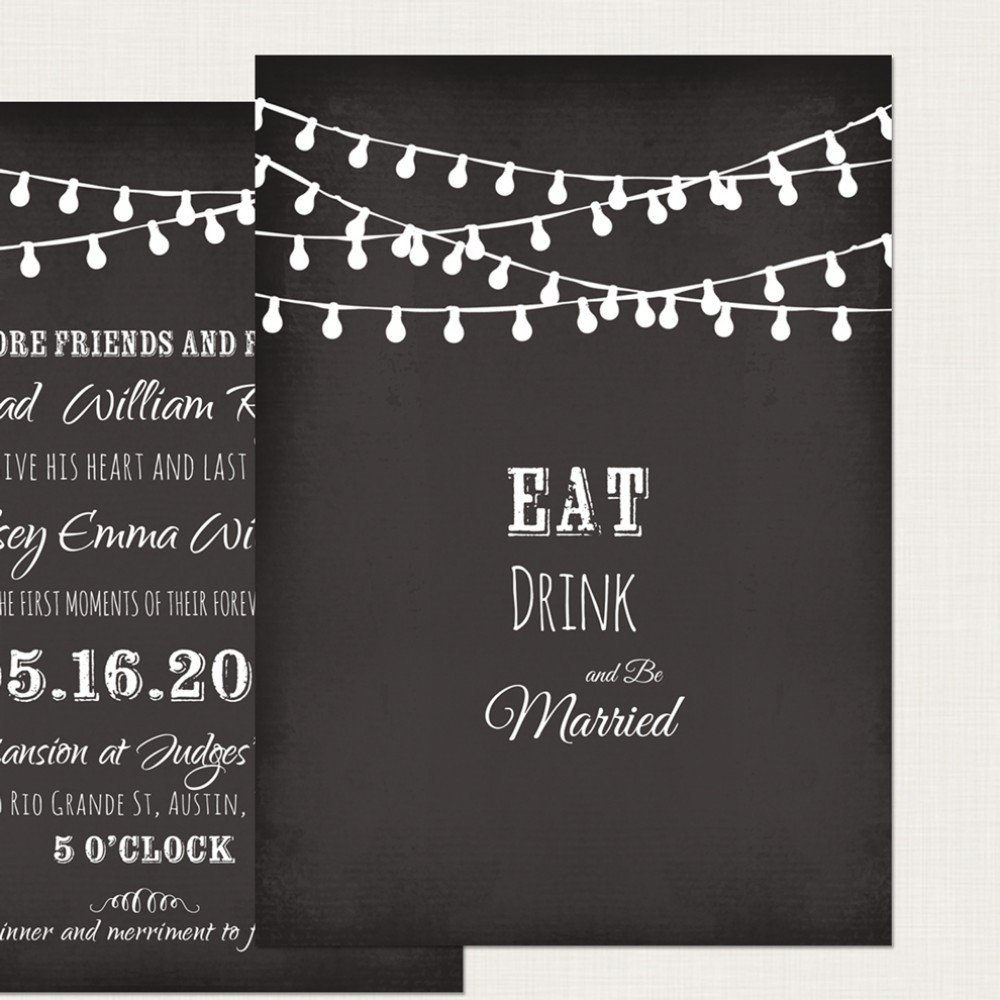 Chalkboard Invitation Templates Free