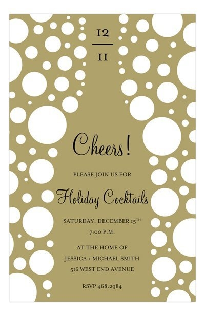 Champagne Party Invitations