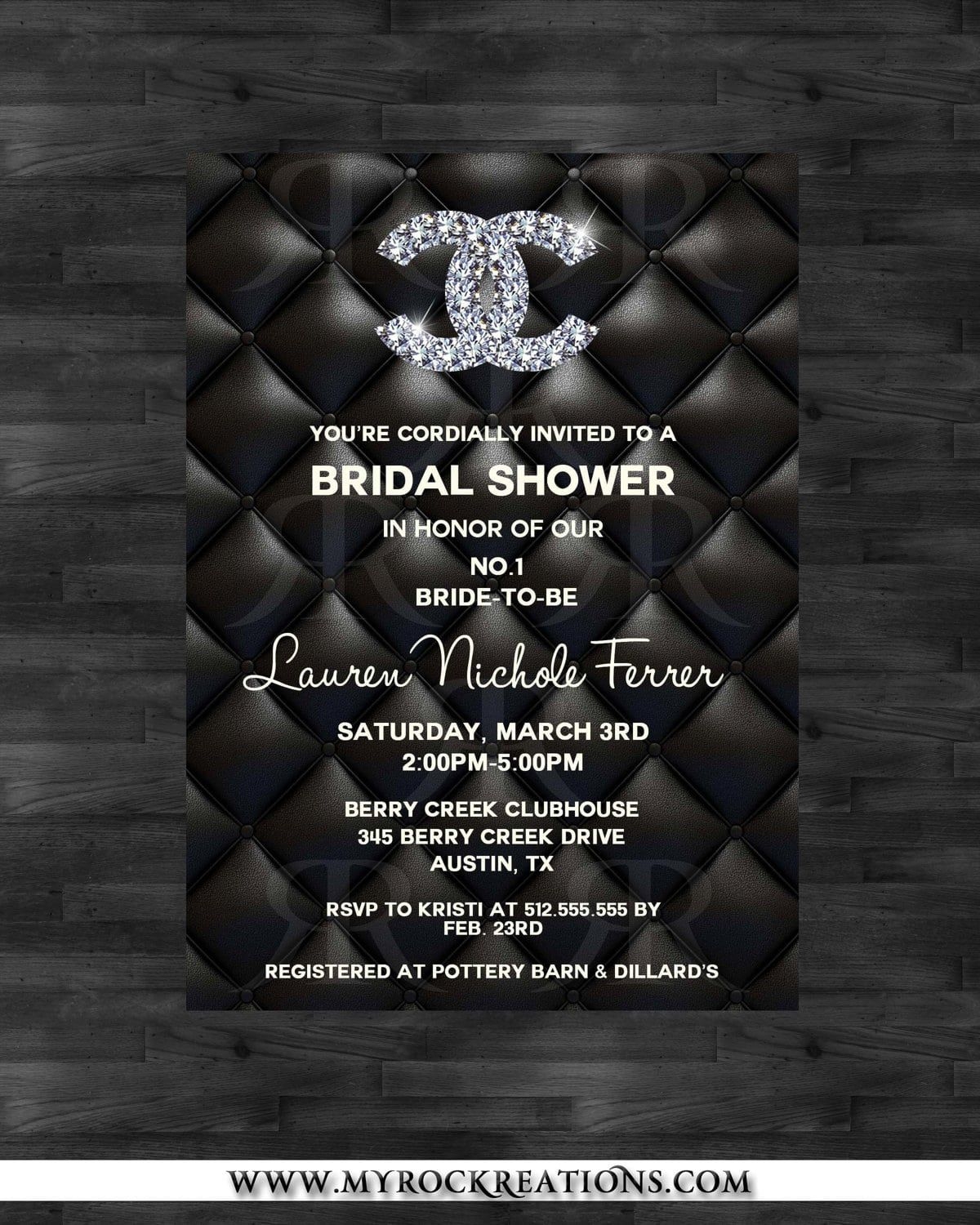 Chanel Bridal Shower Bridal Lingerie Shower Chanel Birthday Party 
