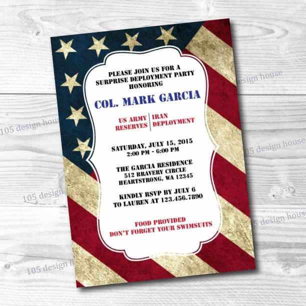Change Of Command Invitation