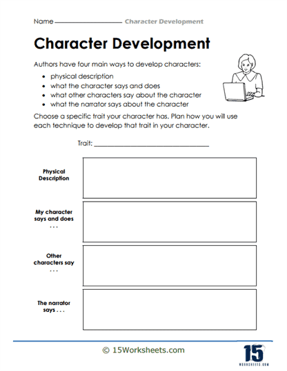 Character Development Worksheets 15 Worksheets