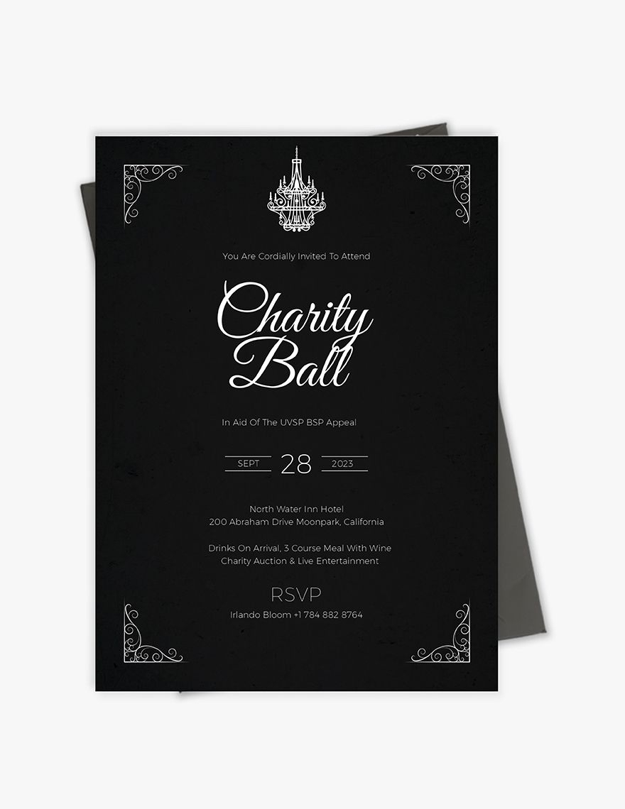 charity invitation template