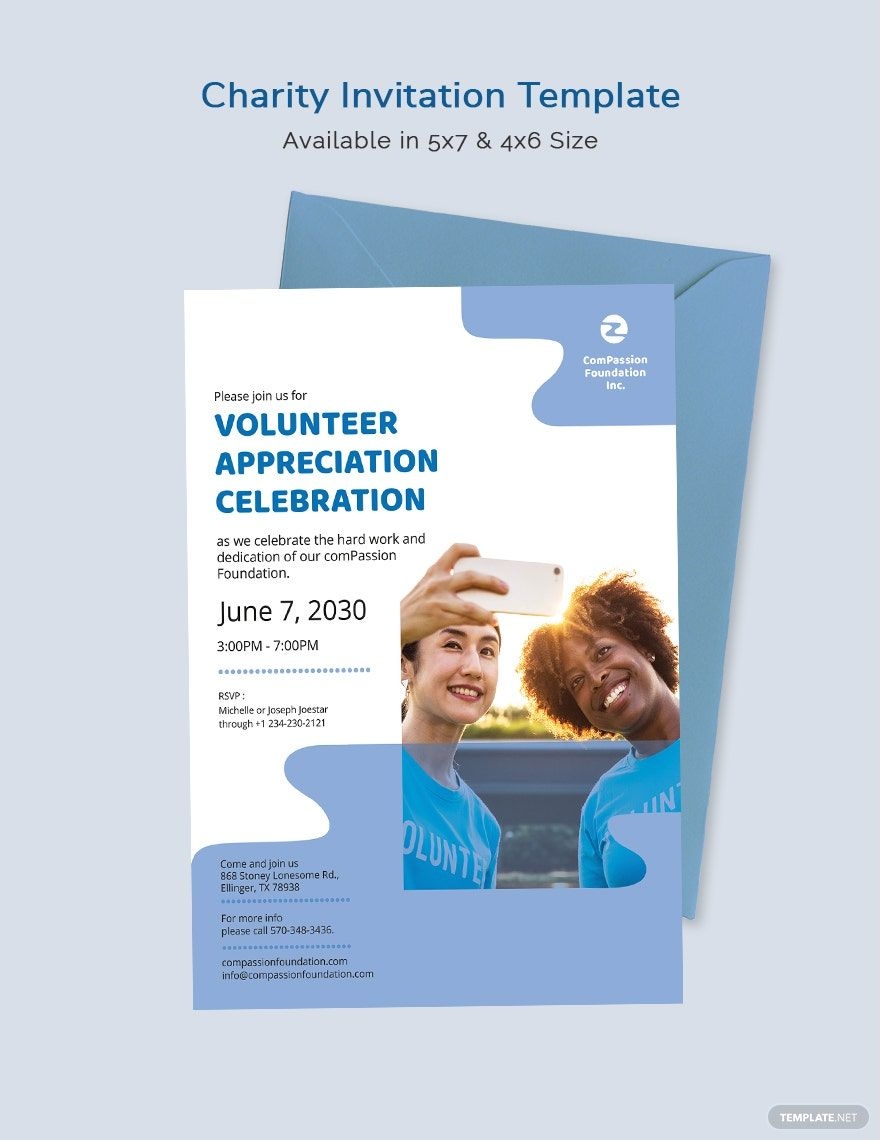 Charity Invitation Template Download In Word PDF Illustrator PSD
