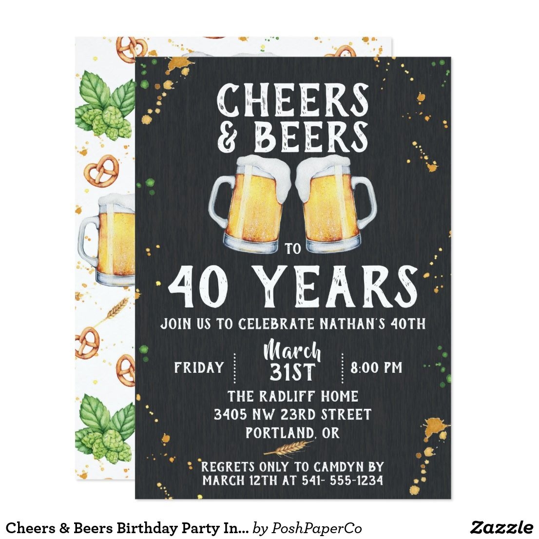 Cheers And Beers Invitation Template Free Invitationhart90