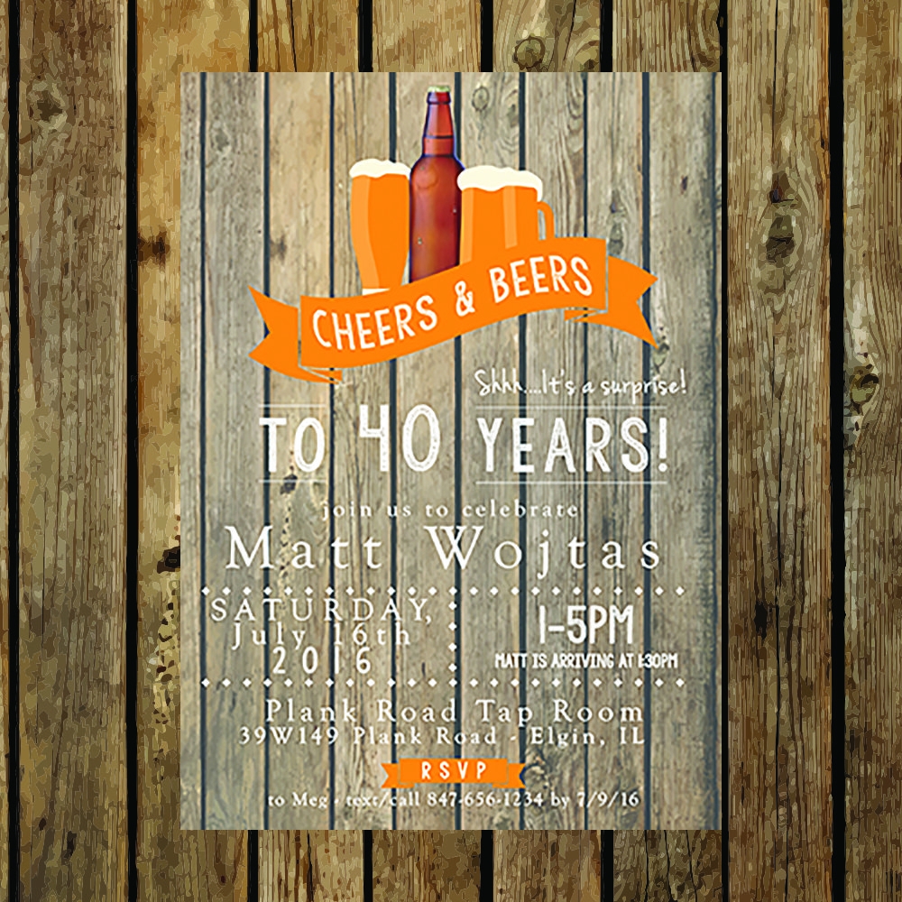 cheers and beers invitation template free