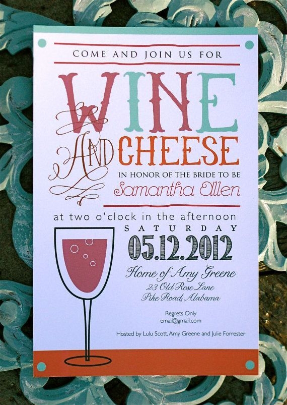 cheese and wine party invitation templates