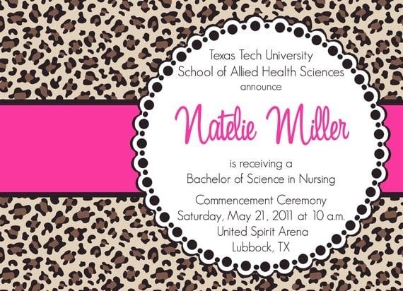 Cheetah Print Invitation