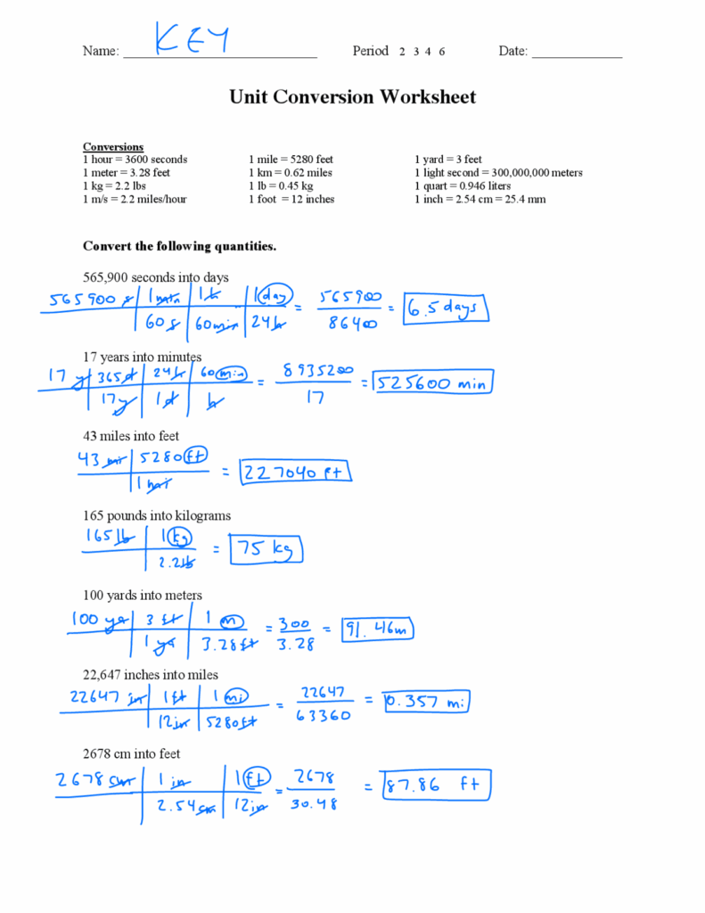 Chemistry Practice Problems Compound Unit Conversions Get