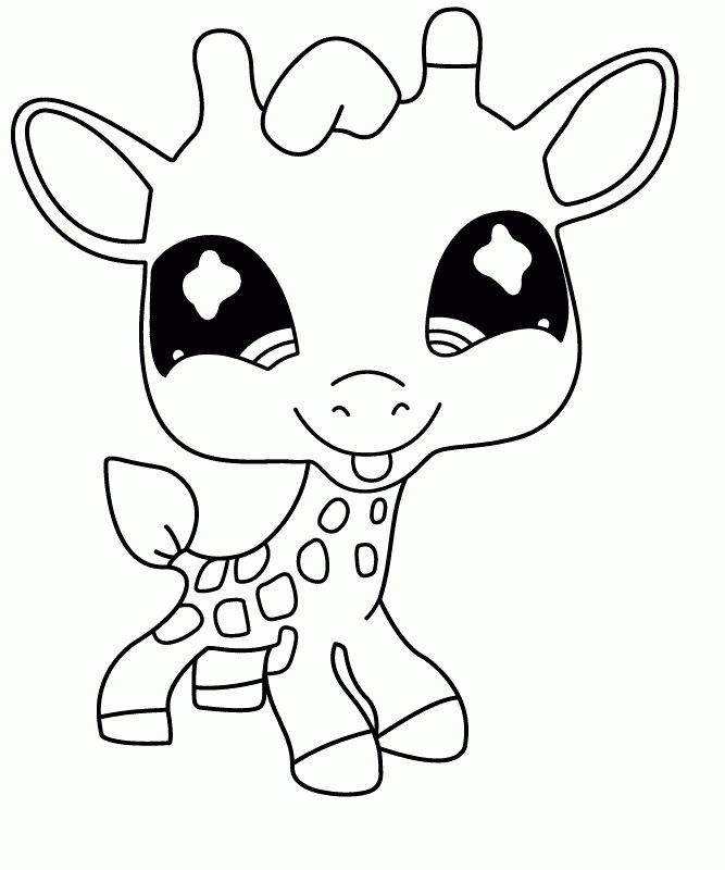 free coloring pages giraffe