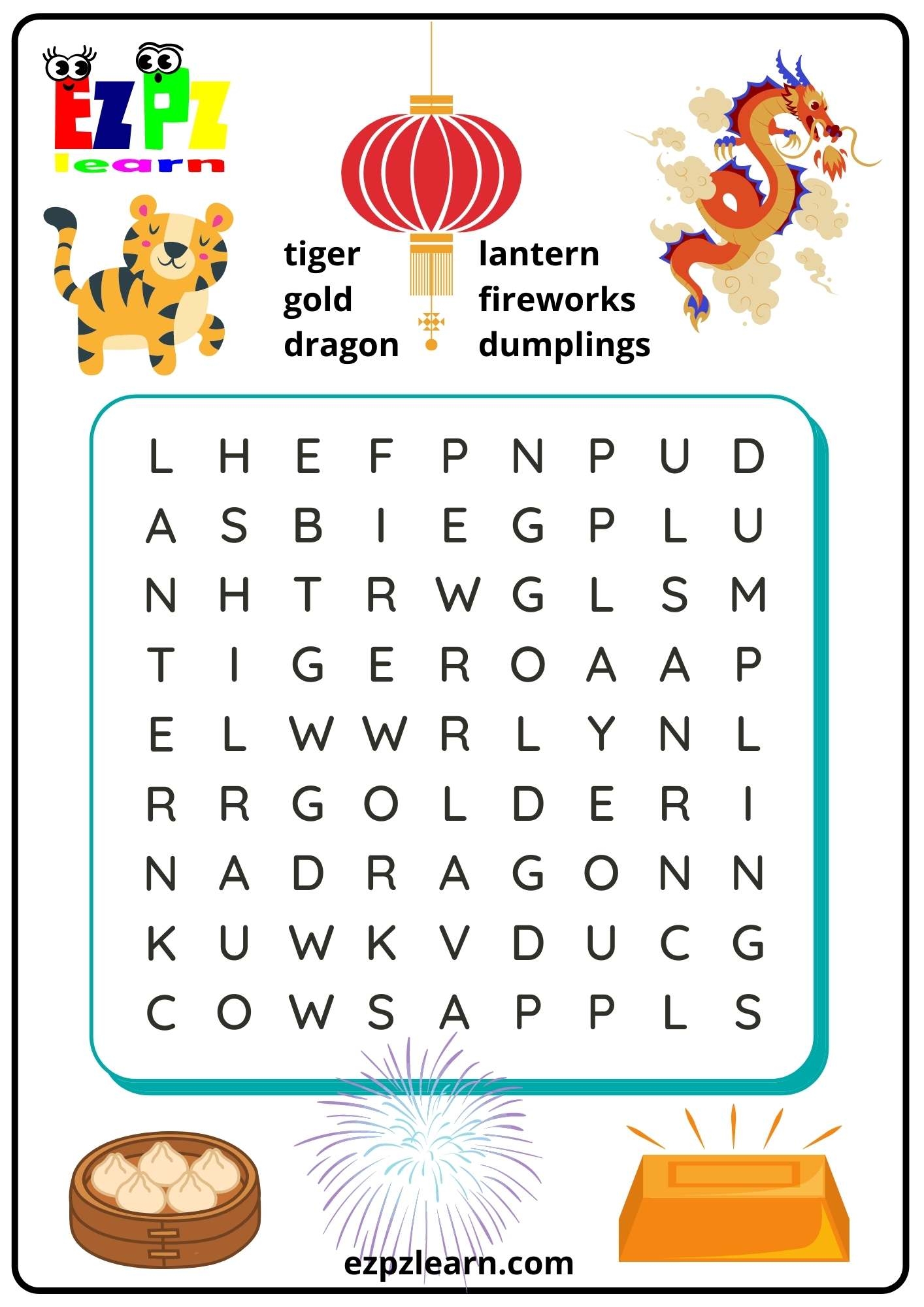 Chinese New Year Worksheets Worksheets Library