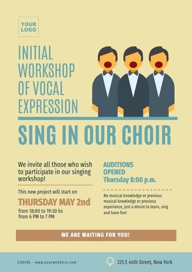 Choir Poster Templates To Edit Online
