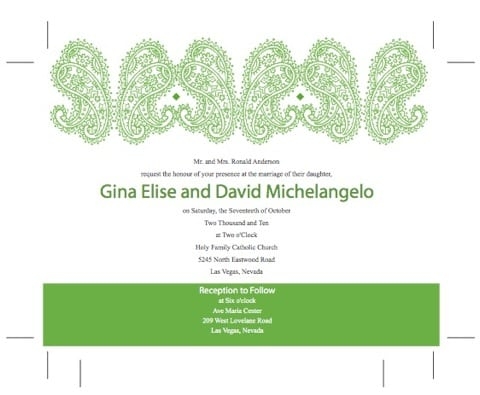 Christian Wedding Invitations Samples