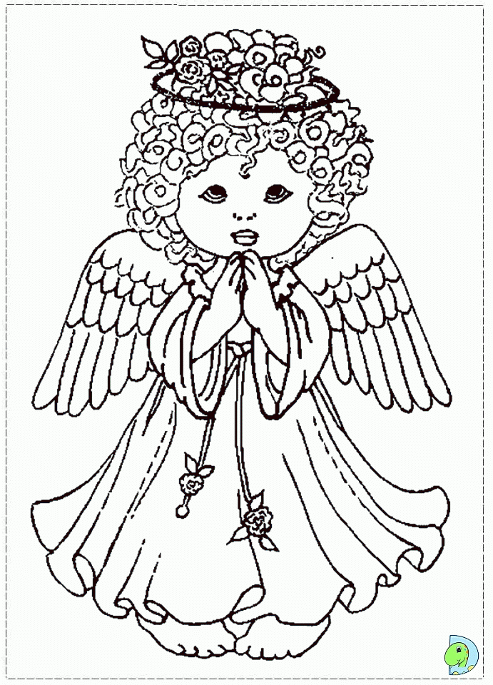 Christmas Angel Coloring Pages Coloring Home