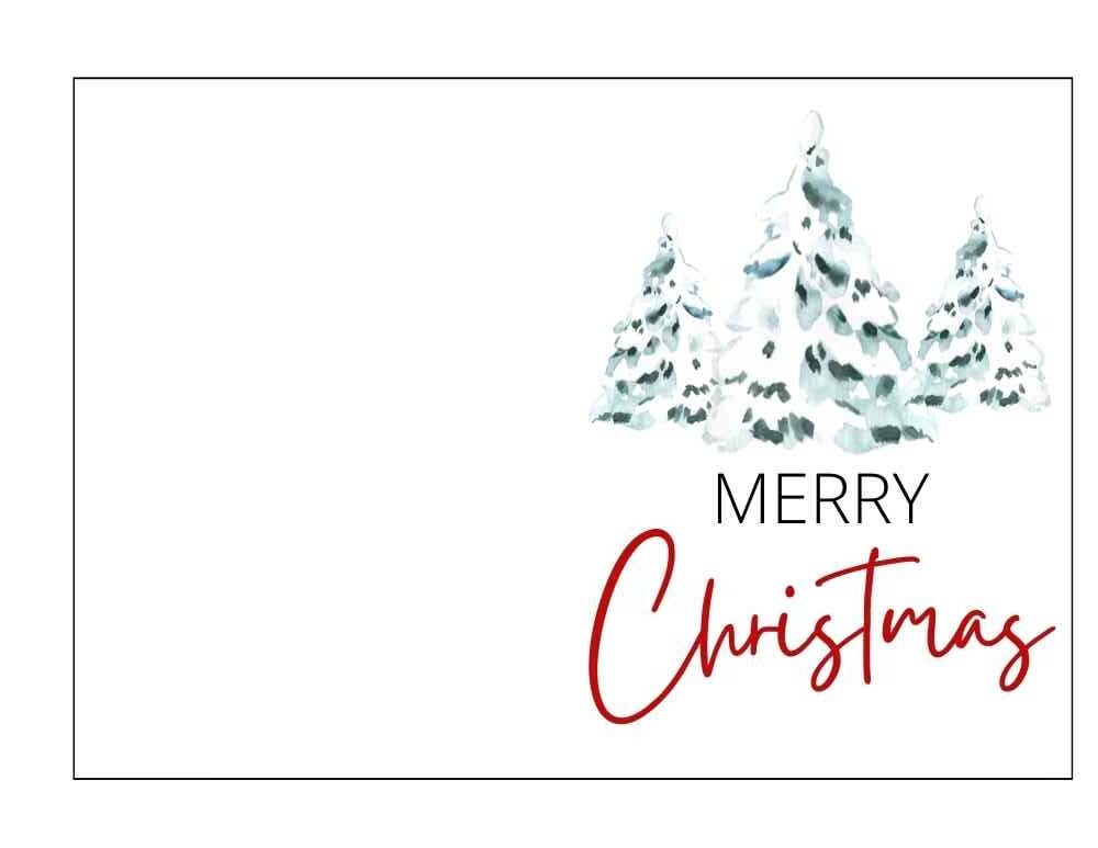 printable christmas card stock