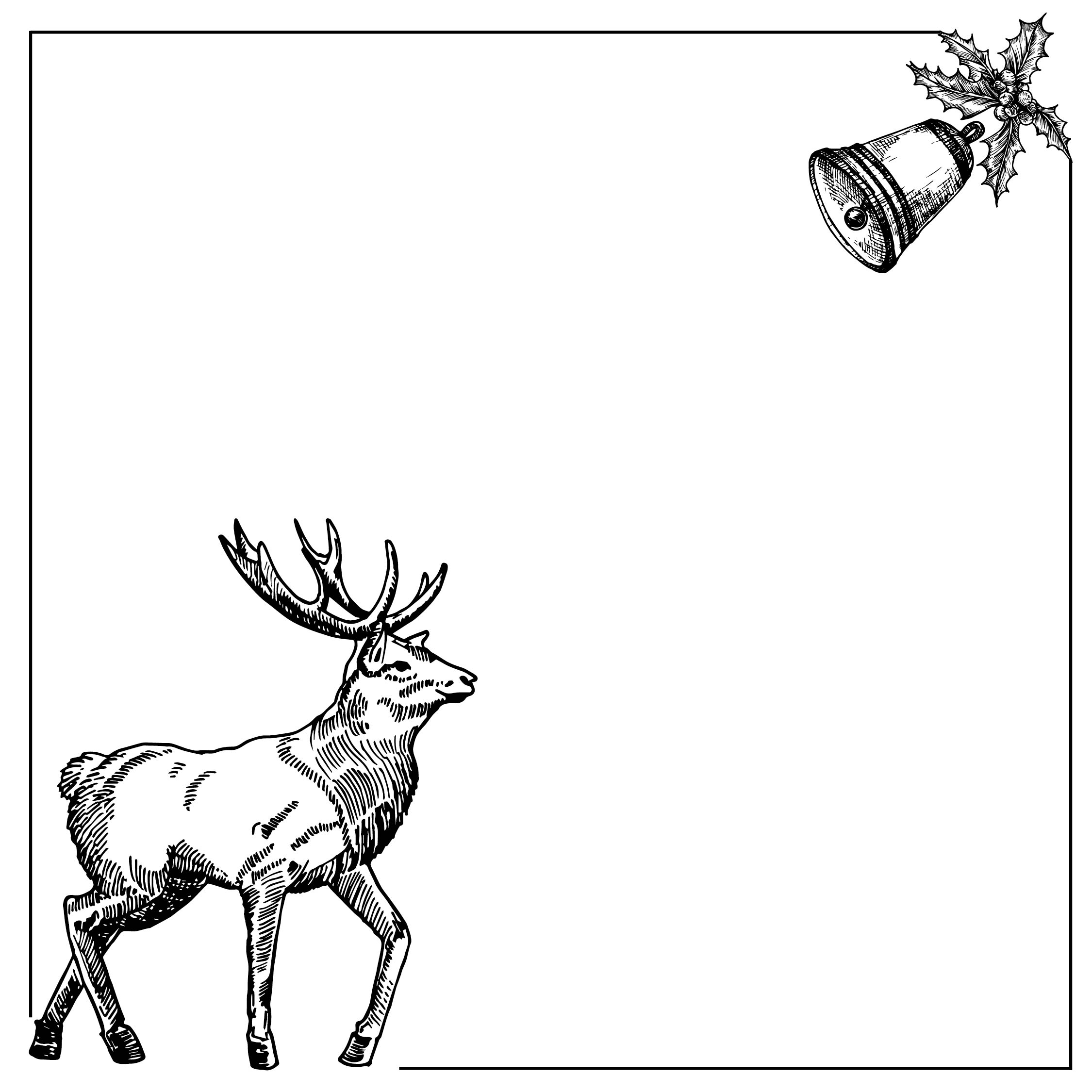 printable holiday cards black and white