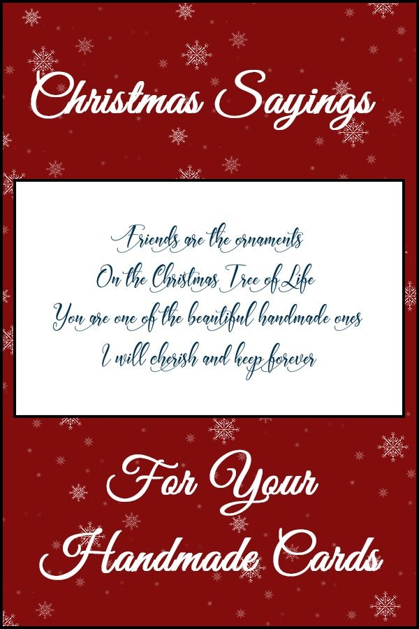 Christmas Holiday Card Sayings Sentiments Verses For Handmade Cards