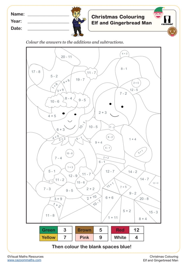 Christmas Maths Worksheets Printable Christmas Worksheets Maths 