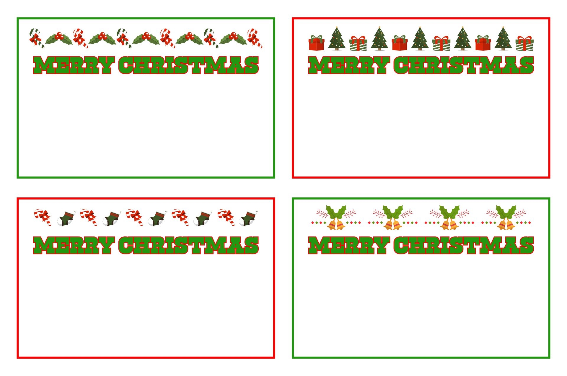 printable christmas name cards