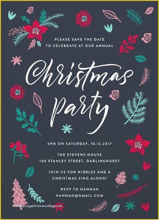 Christmas Party Invite Email Template
