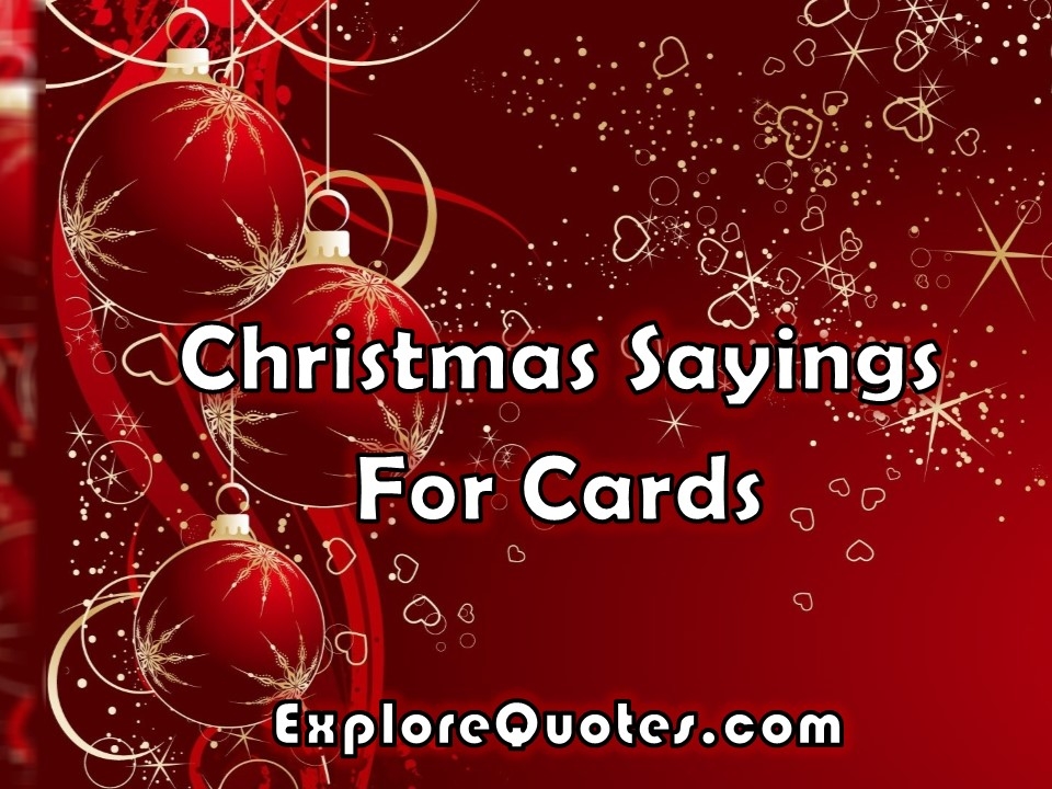 Christmas Sayings For Cards Explore Quotes