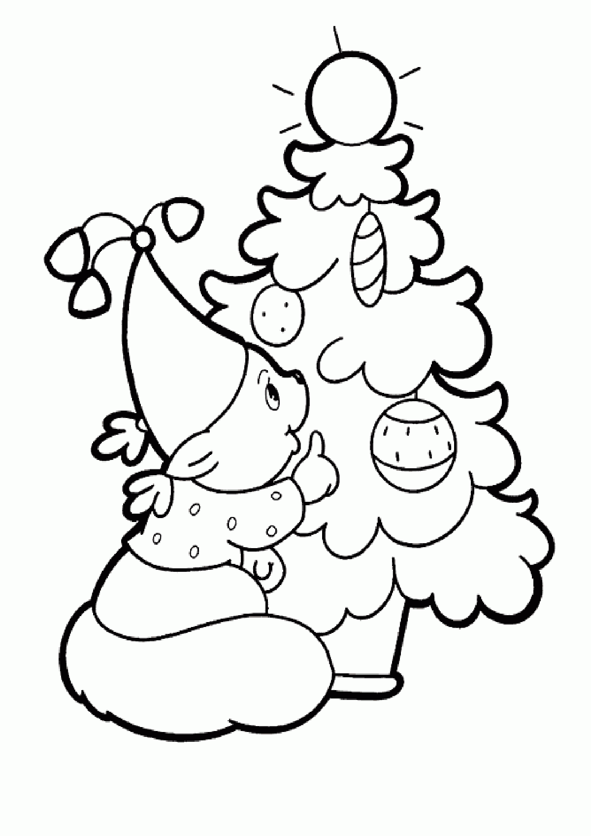 free printable childrens christmas coloring pages
