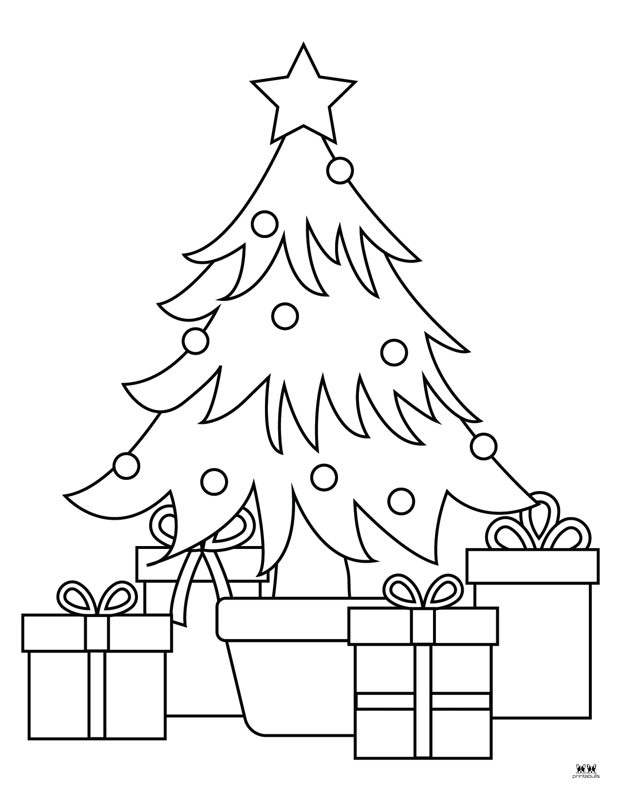 Christmas Tree Coloring Page