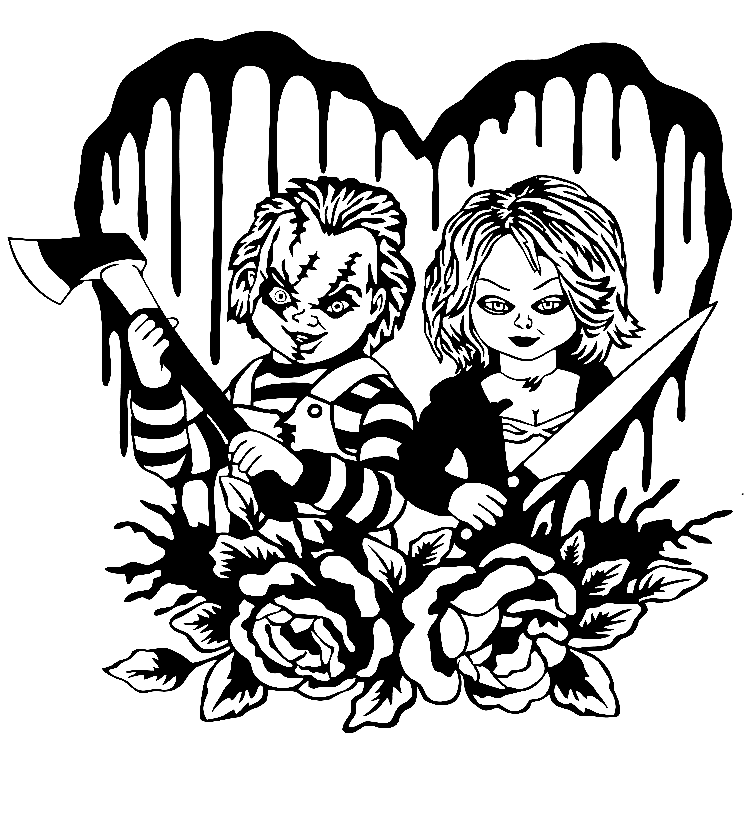 Chucky Coloring Page