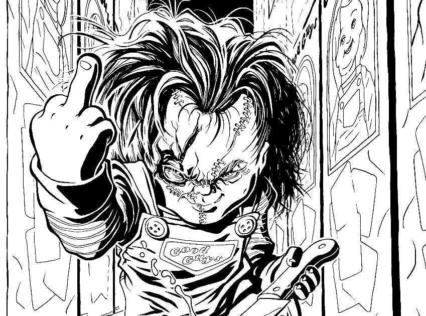 Chucky Printable Coloring Page Free Printable Coloring Pages