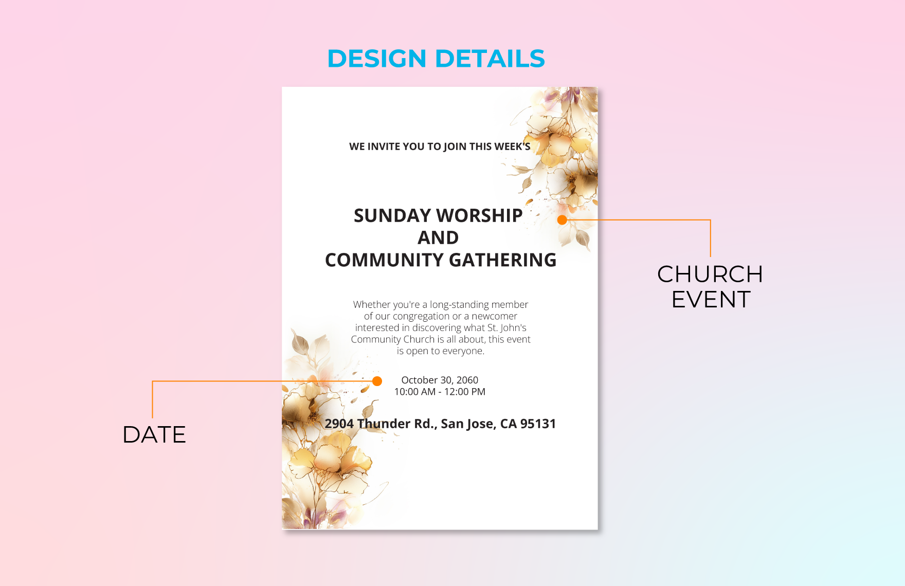 Church Invitation Template In Word PSD Download Template