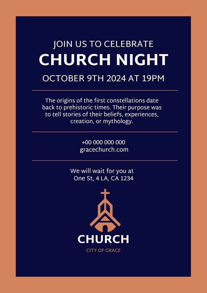 church invitation letter templates
