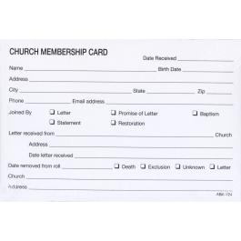 printable church membership cards