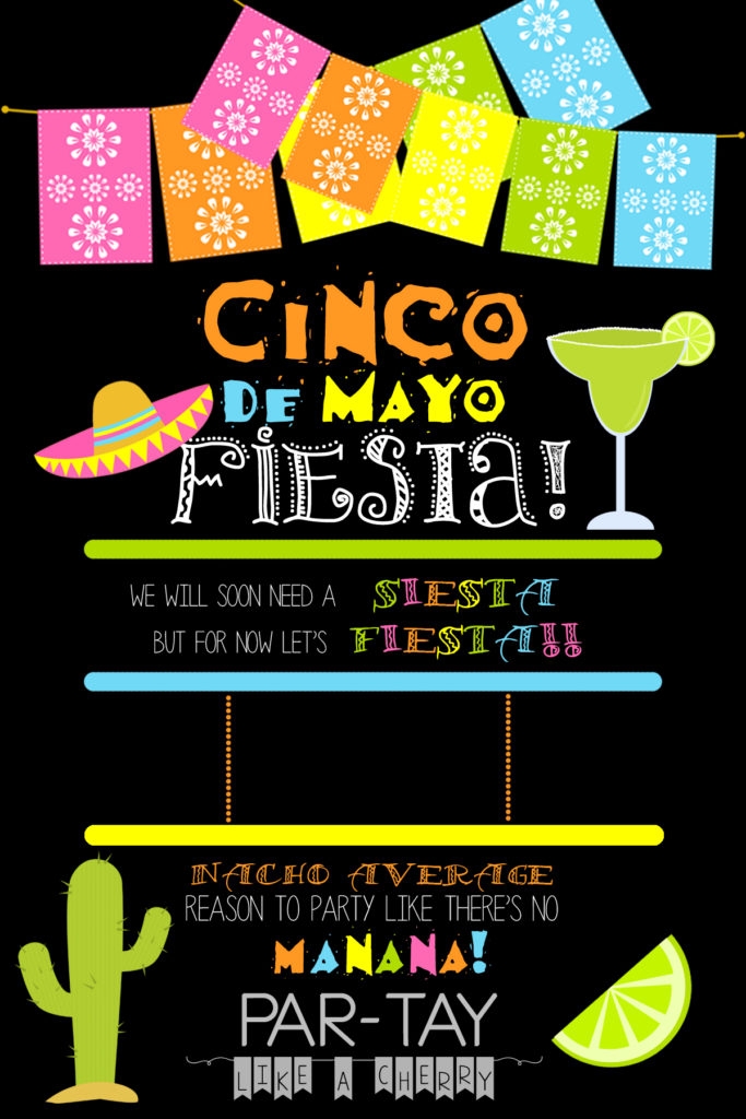 Cinco De Mayo Invitation Template Party Like A Cherry