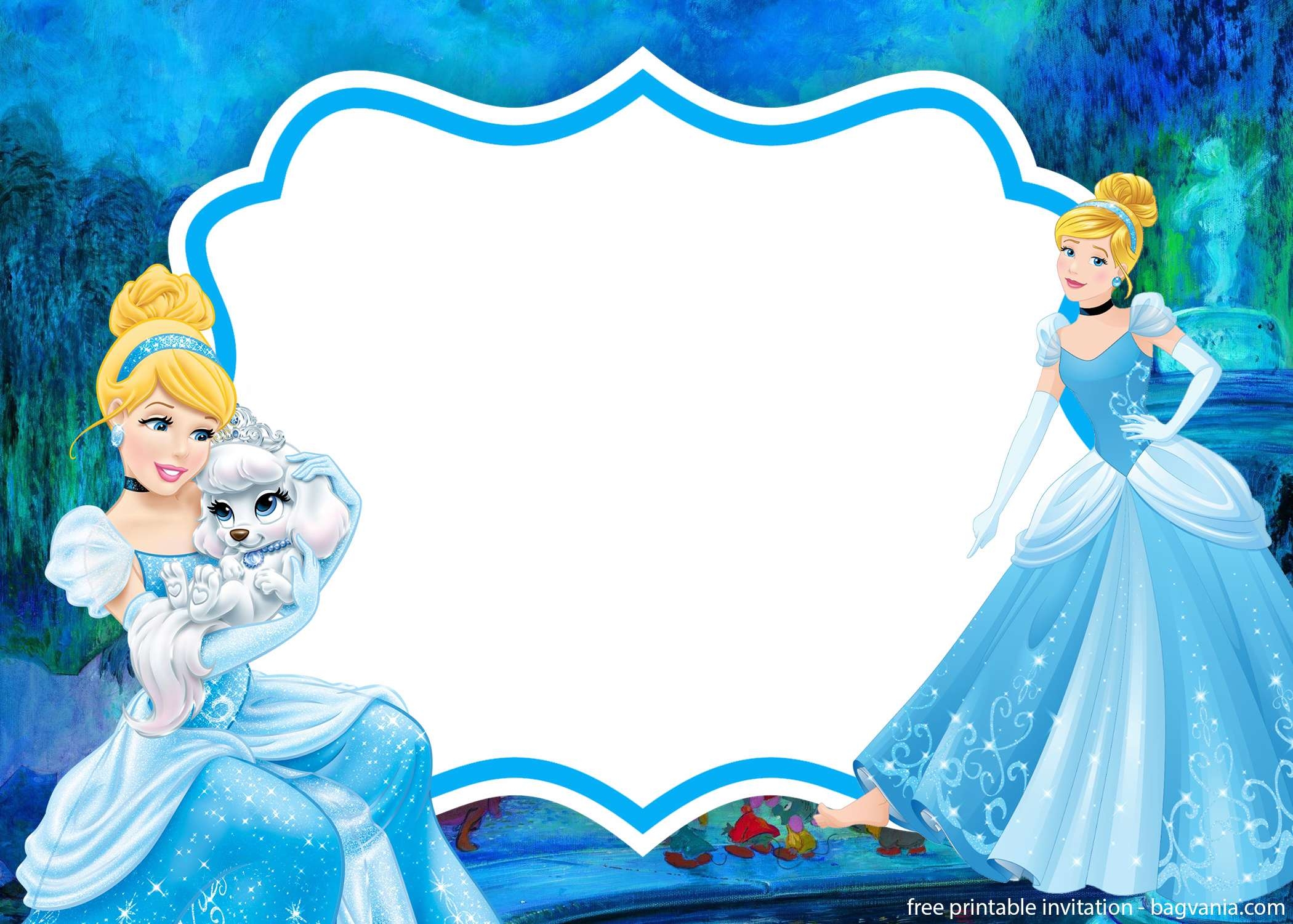 cinderella invitations templates free