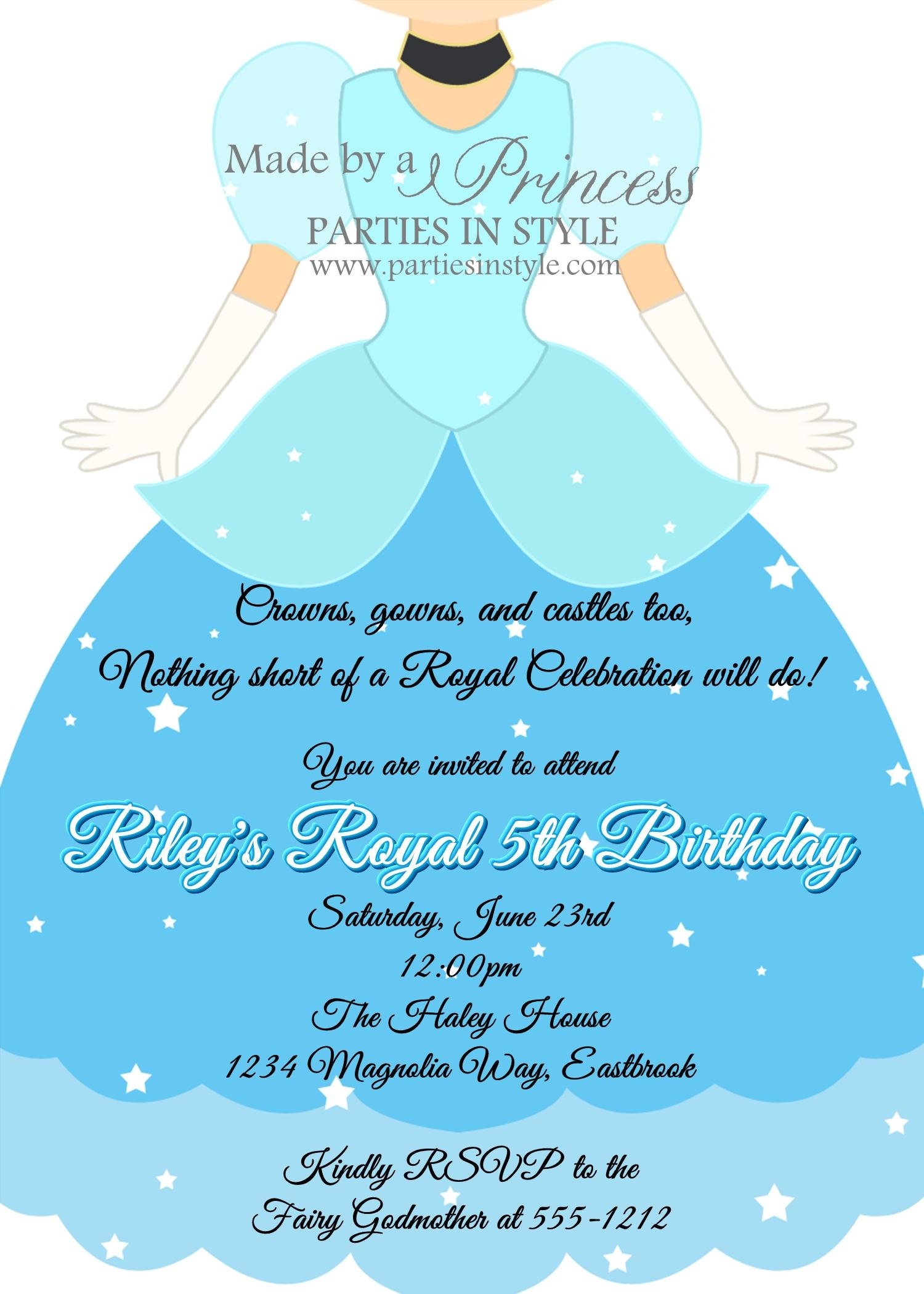 Cinderella Invitations