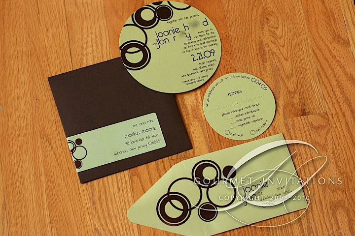 Circle Invitations Gourmet Invitations