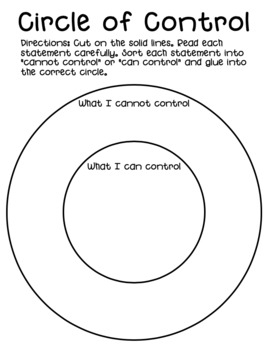 circles of control worksheet