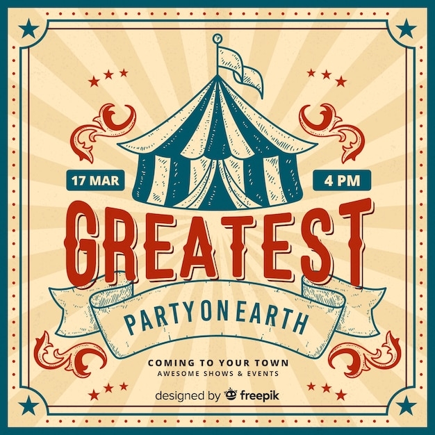 Circus Themed Invitation Templates Free Onvacationswall