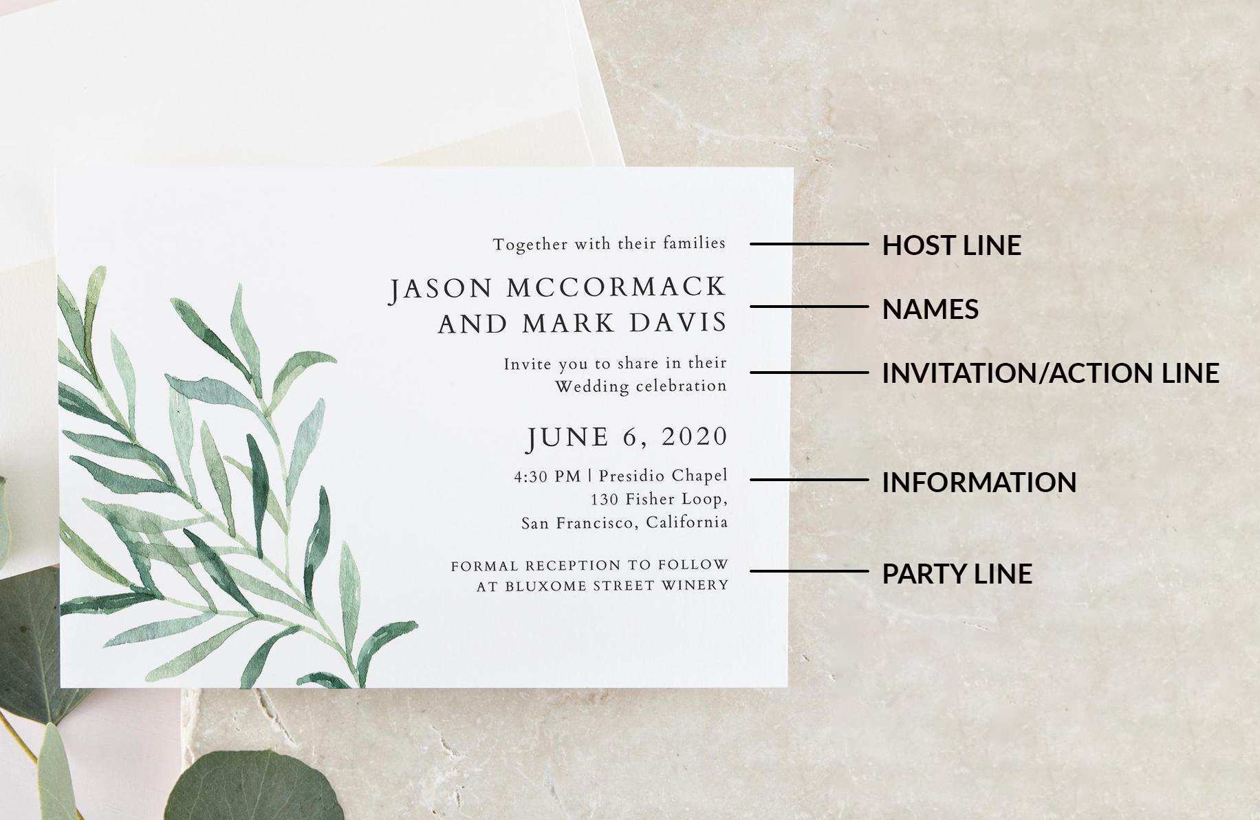 civil wedding invitation template