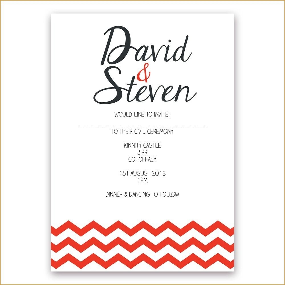 civil wedding invitation templates free download