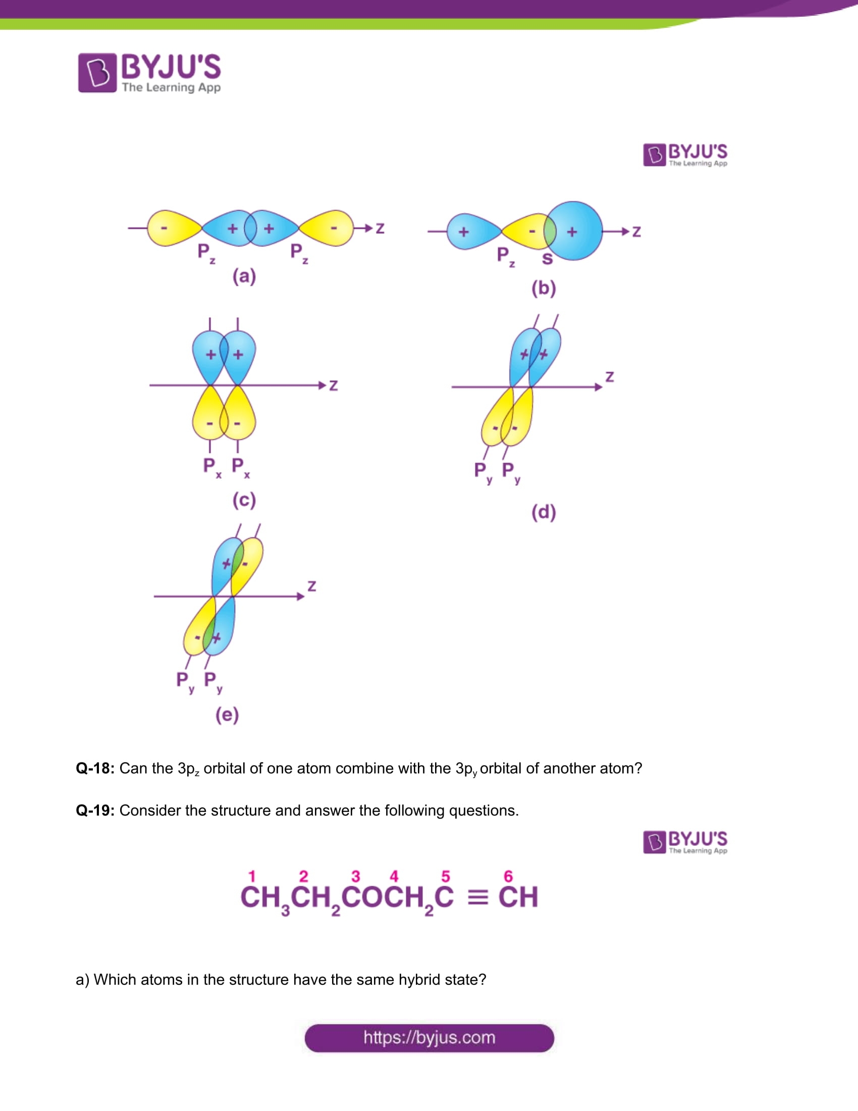 Class 11 Chemistry Worksheet On Chapter 4 Chemical Bonding And 