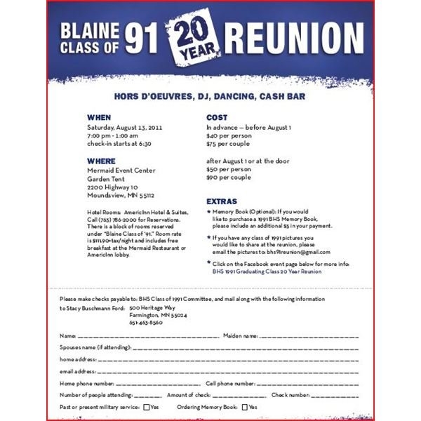 Class Reunion Invitation Templates
