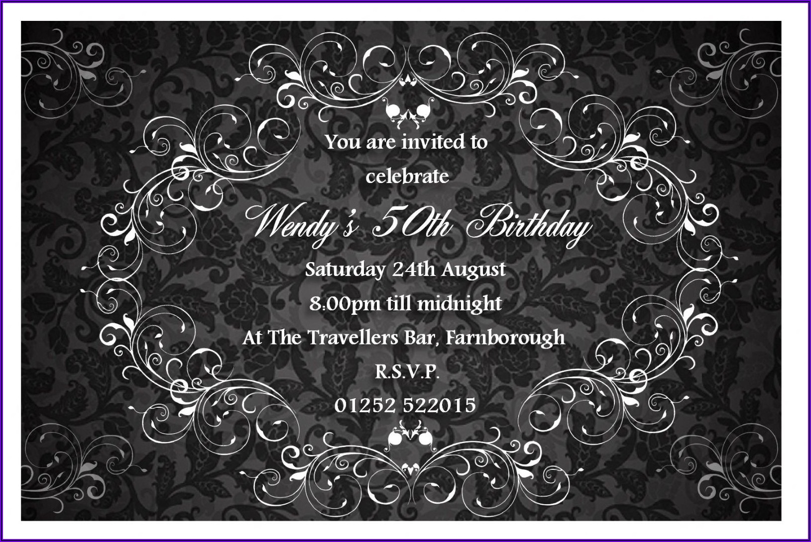 Classy Birthday Invitations Templates Invitations Resume Examples