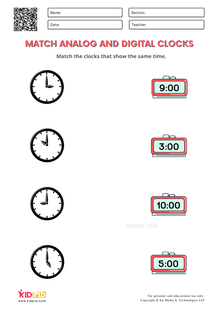clock worksheets grade 2