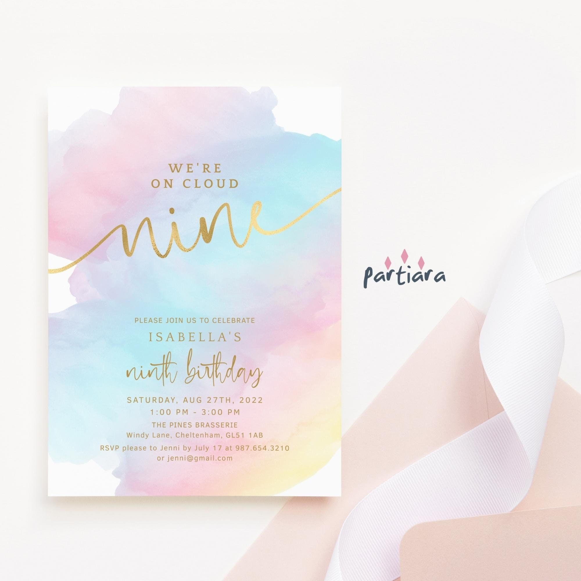 Cloud 9 Invitation Template Dev onallcylinders