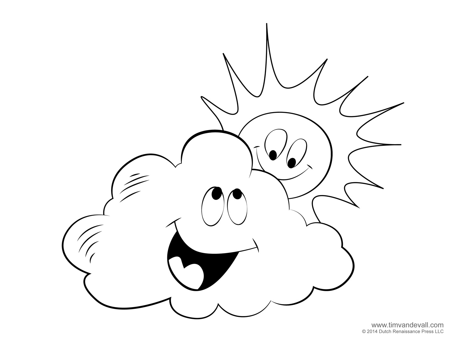 Cloud Coloring Page Tim 39 s Printables