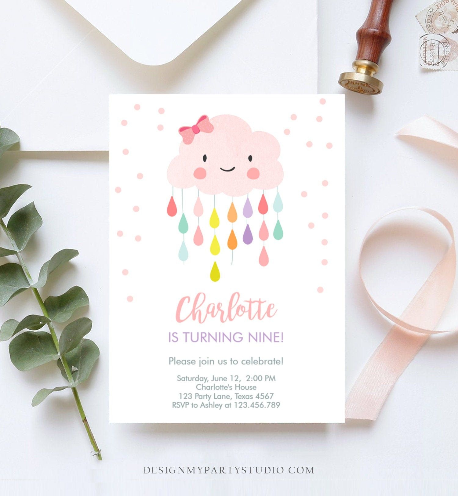 cloud 9 invitation template