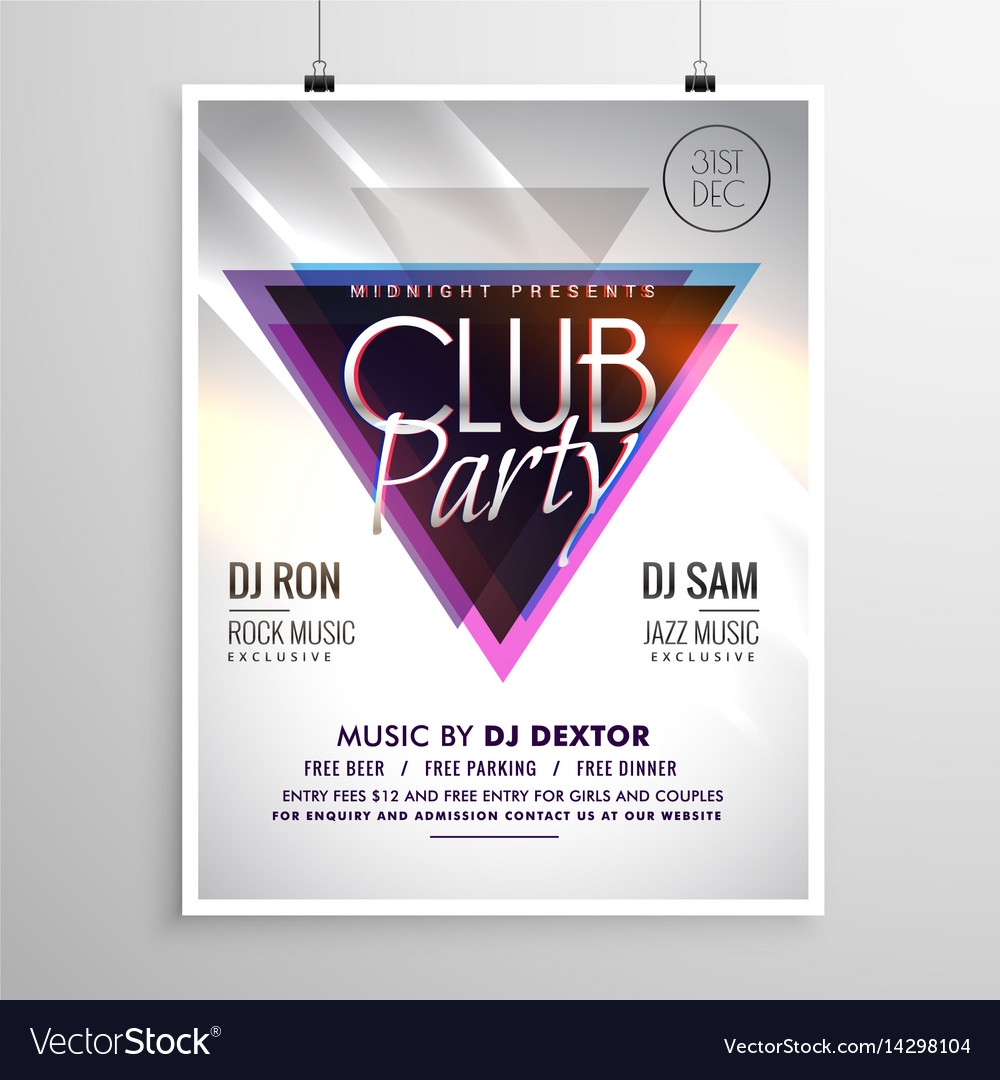 club invite template