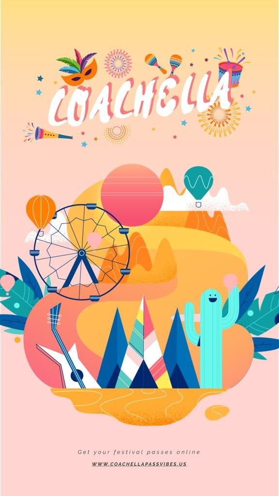 Coachella Invitation Festival Attributes Online Instagram Video Story